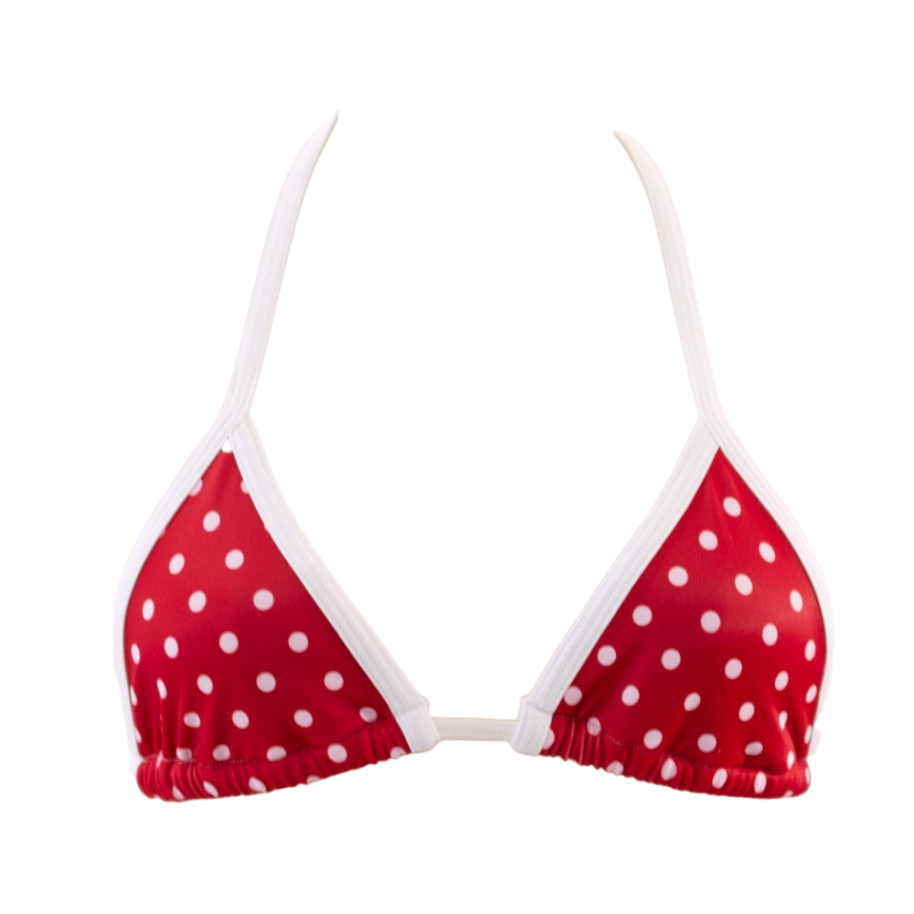 Red Polka Dot/White Mia Top