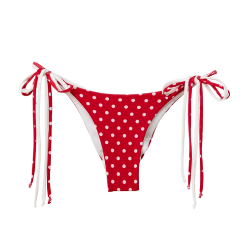 Red Polka Dot/White Olivia Bottom