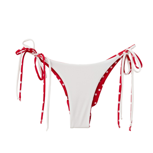 Red Polka Dot/White Olivia Bottom