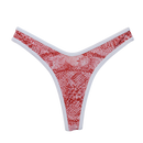 Red Python Jade Thong Bottom