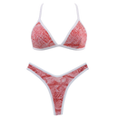 Red Python Lily Top + Jade Thong Bundle