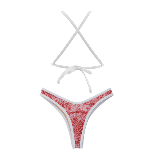 Red Python Lily Top + Jade Thong Bundle