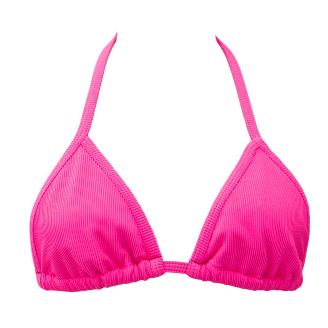 Ribbed Barbie Pink Mia Top