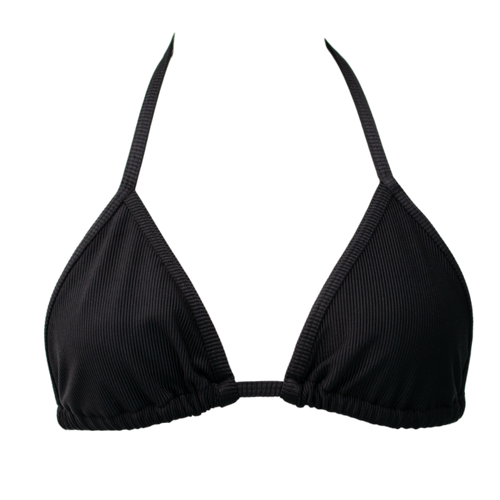 Ribbed Black Mia Top