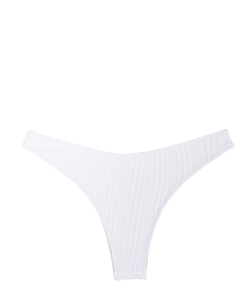 Ribbed White Seana Bottom