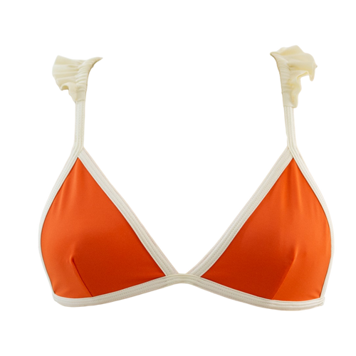 Rust/Coconut Ruffle Lily Top