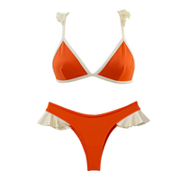 Rust/Coconut Ruffle Lily + Sandy Bundle