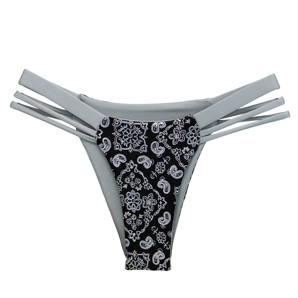 Outlaw/Silver Seline Bikini Bottom