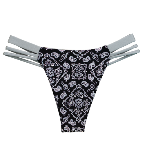Outlaw/Silver Seline Bikini Bottom