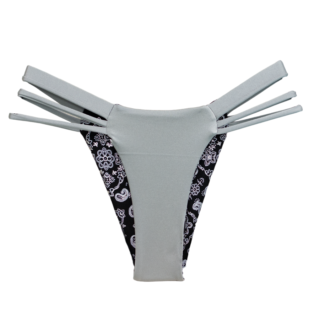 Outlaw/Silver Seline Bikini Bottom