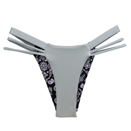 Outlaw/Silver Seline Bikini Bottom