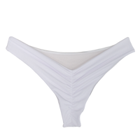 Ribbed White/White Shimmer Serena Bottom