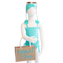 Toddler- Signature Teal Butterfly One Piece/Turban