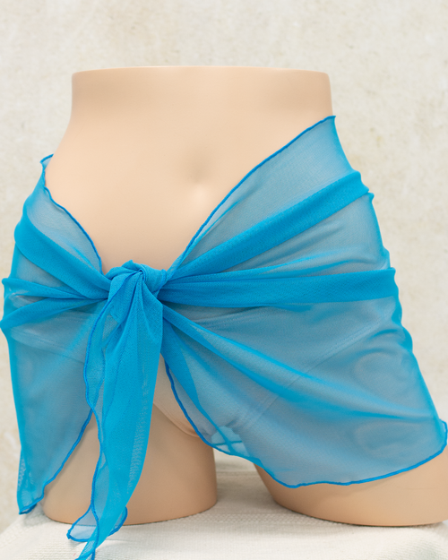 Turquoise Mesh Sarong