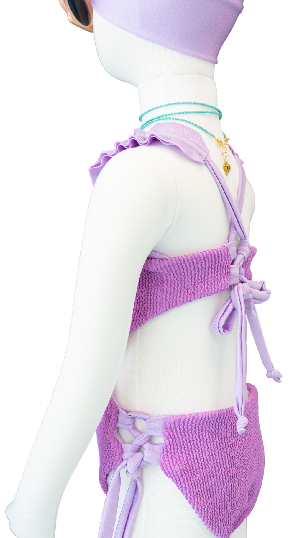 Toddler- Aquarius/Amethyst Butterfly One Piece/Turban