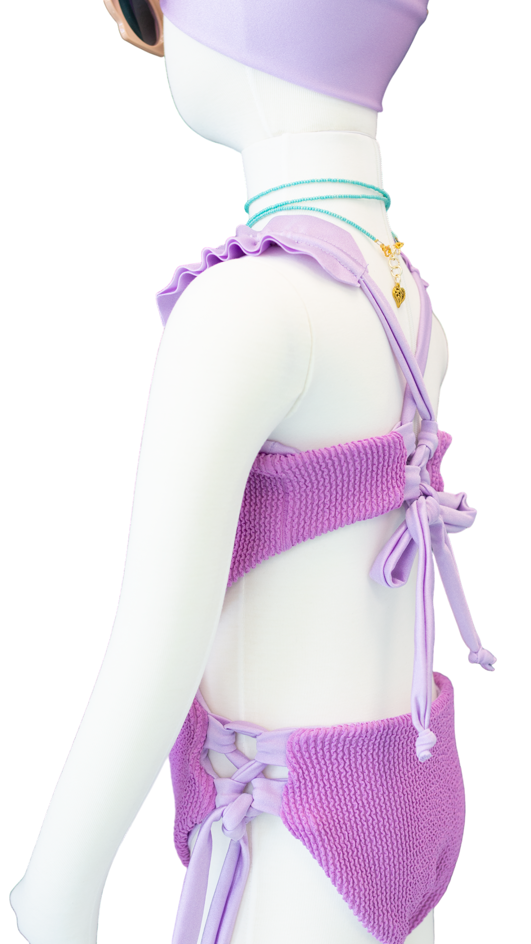 Toddler- Aquarius/Amethyst Butterfly One Piece/Turban