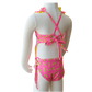 Bananas/ Neon Yellow Butterfly Toddler One Piece + Scrunchies