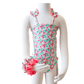 Strawberry Shortcake/ Guava Butterfly Toddler One Piece + Scrunchies