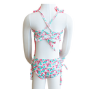 Strawberry Shortcake/ Guava Butterfly Toddler One Piece + Scrunchies