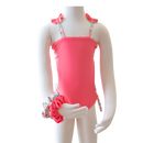 Strawberry Shortcake/ Guava Butterfly Toddler One Piece + Scrunchies