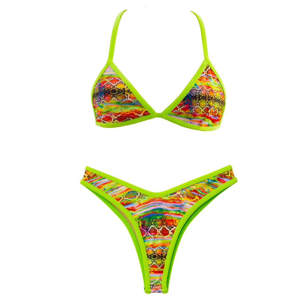 Tropical/Lime Lily + Jade Thong Bottom Bundle