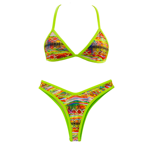 Tropical/Lime Lily + Jade Thong Bottom Bundle