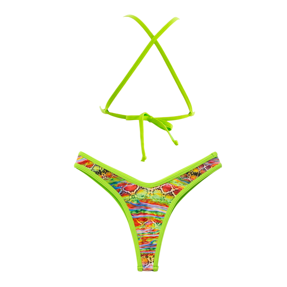 Tropical/Lime Lily + Jade Thong Bottom Bundle
