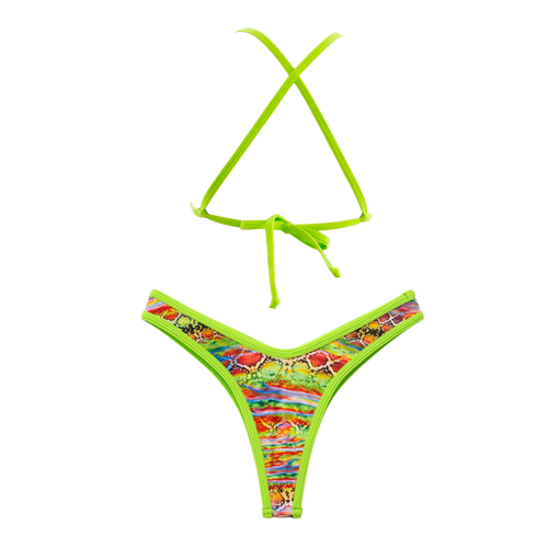 Tropical/Lime Lily + Jade Thong Bottom Bundle