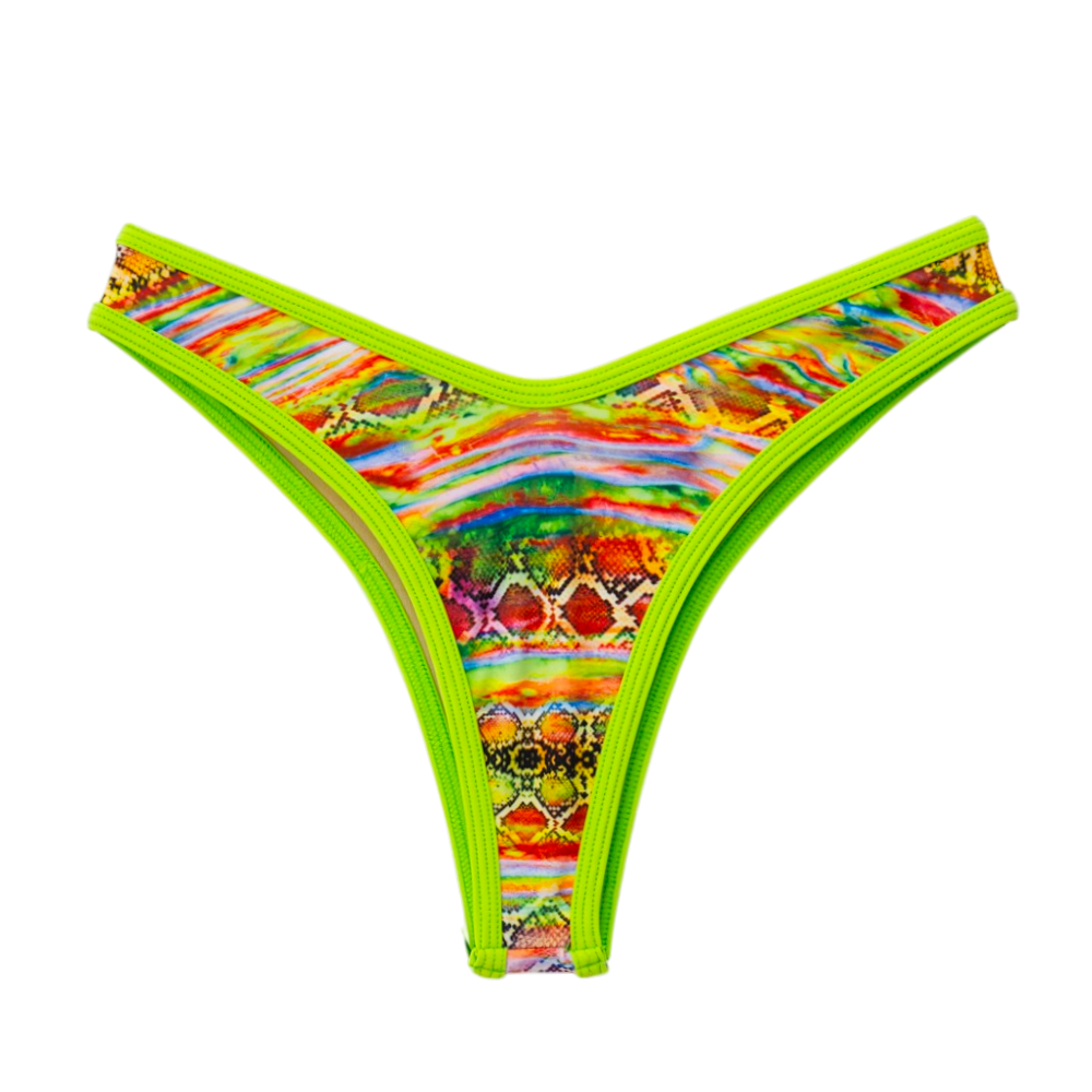 Tropical/Lime Jade Thong Bottom