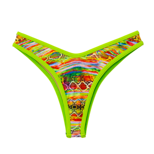 Tropical/Lime Jade Thong Bottom