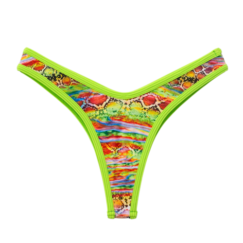 Tropical/Lime Jade Thong Bottom