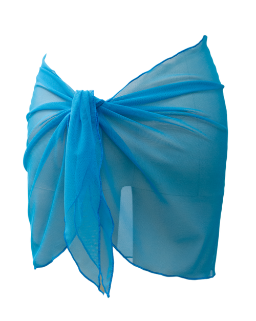 Turquoise Mesh Sarong