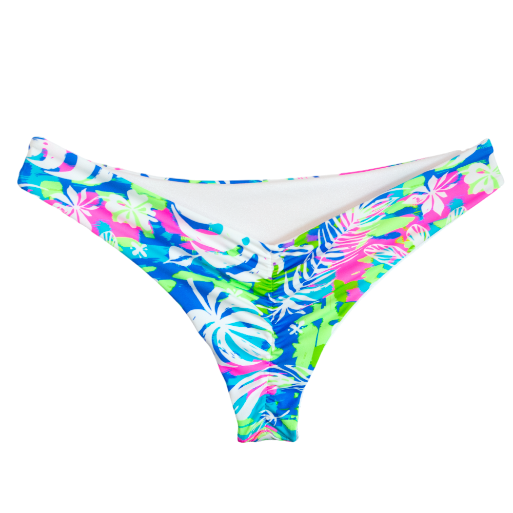 Wild Monstera/White Shimmer Serena Bottom