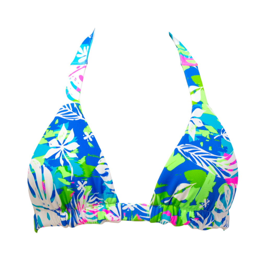Wild Monstera/White Shimmer Thalia Top