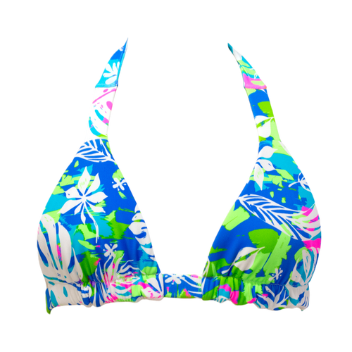 Wild Monstera/White Shimmer Thalia Top