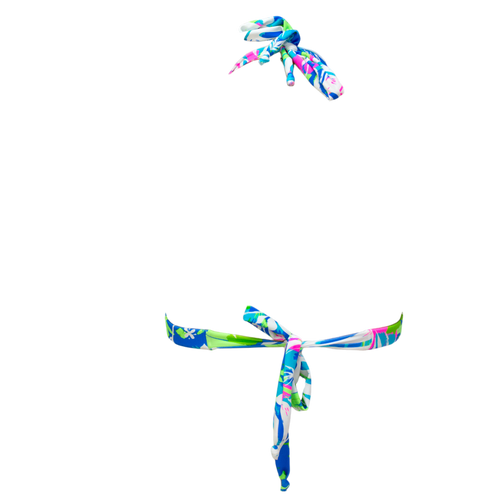 Wild Monstera/White Shimmer Thalia Top