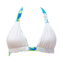 Wild Monstera/White Shimmer Thalia Top