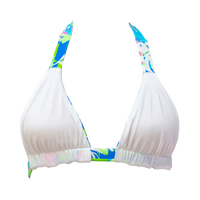 Wild Monstera/White Shimmer Thalia Top