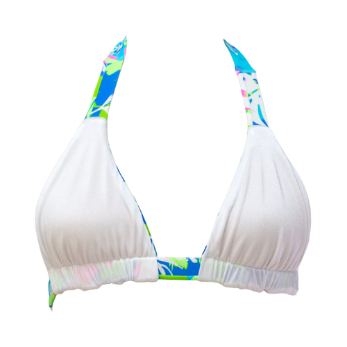 Wild Monstera/White Shimmer Thalia Top