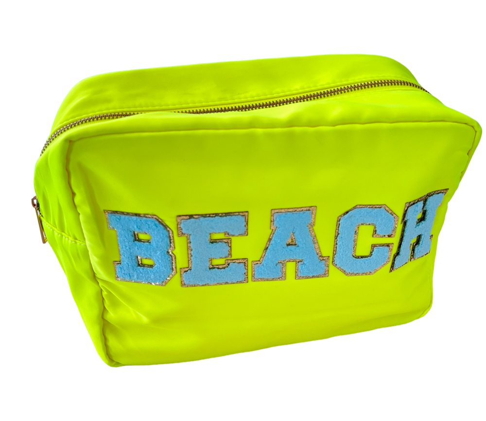 XL Neon Nylon Beach Bag
