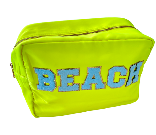 XL Neon Nylon Beach Bag