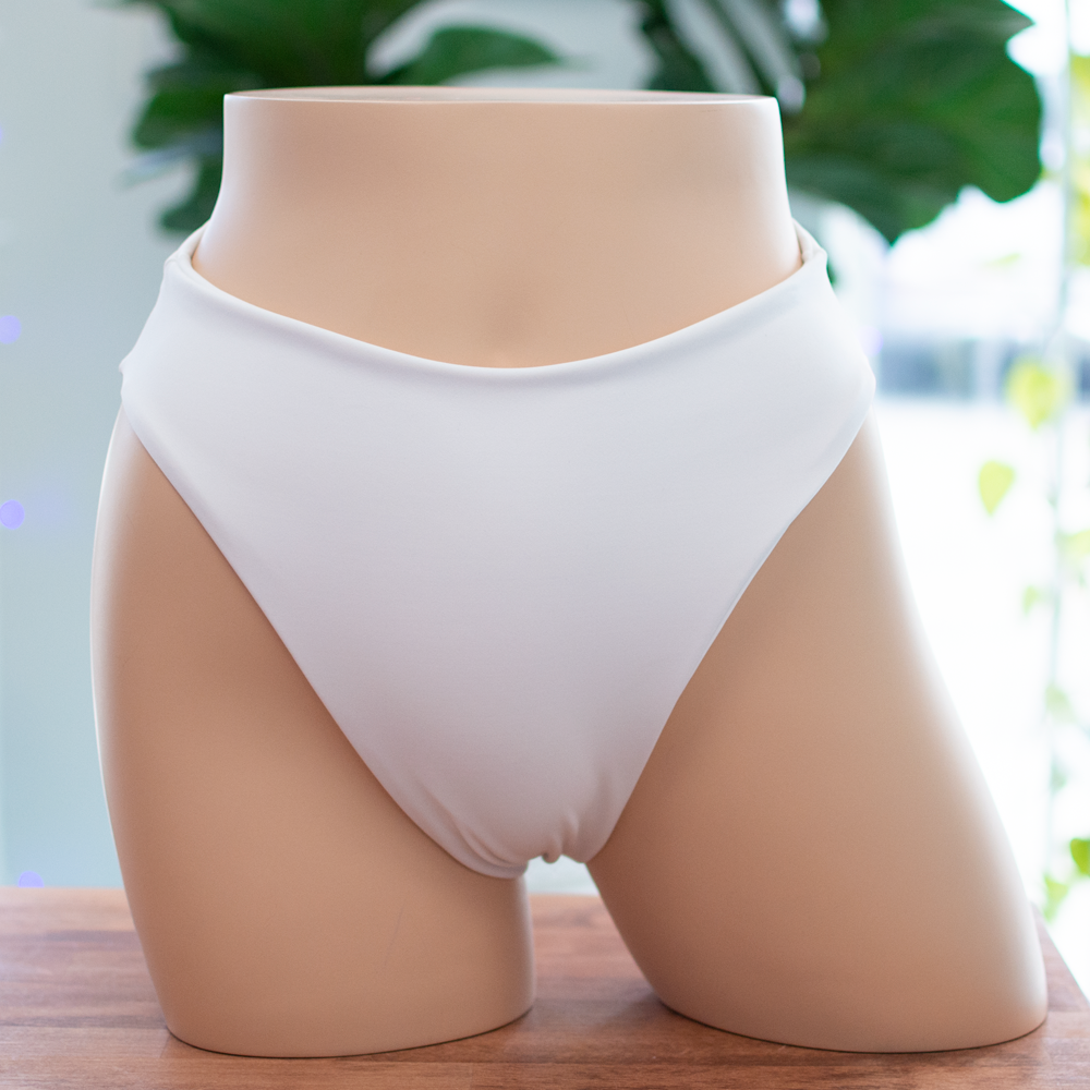 
                      
                        White Comfort High Waisted Bottom
                      
                    