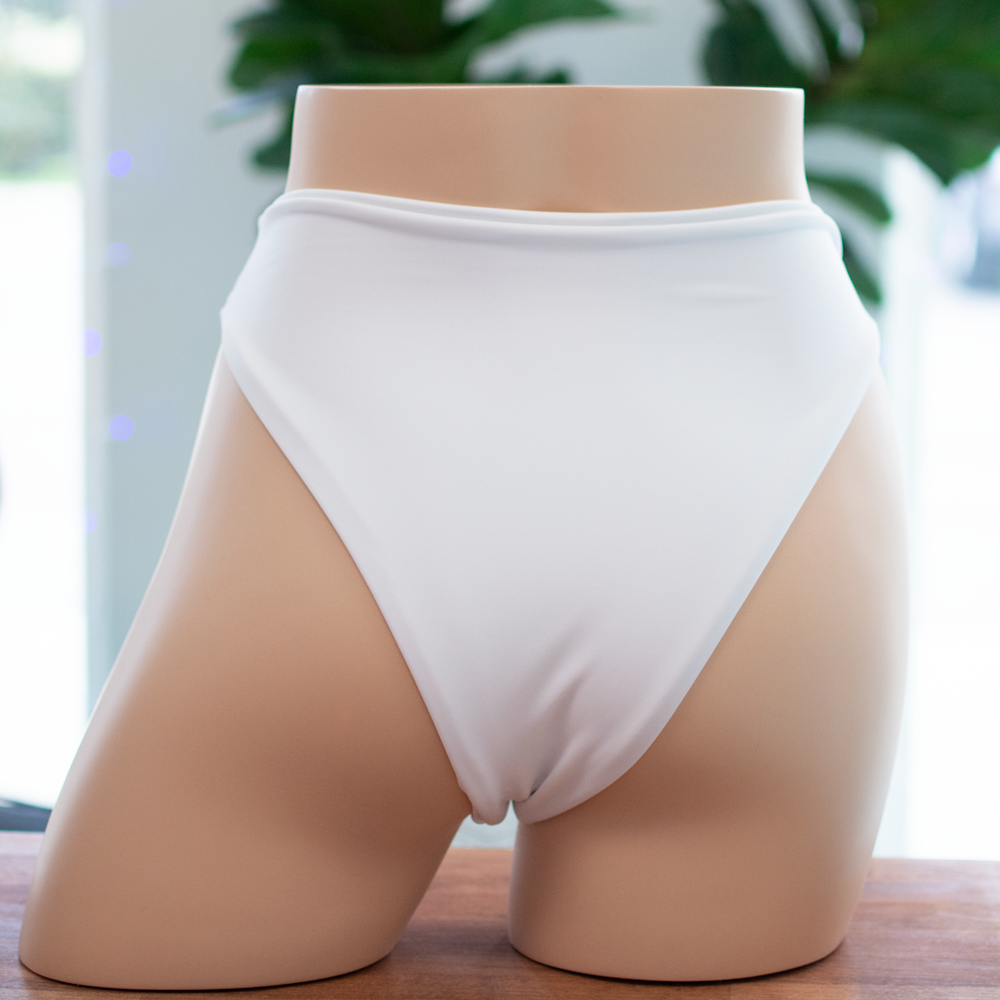 
                      
                        White Comfort High Waisted Bottom
                      
                    