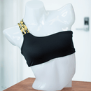 Leopard/Black Goddess Top - FJ SWIM BIKINIS