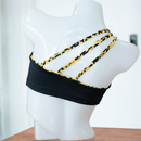 Leopard/Black Goddess Top - FJ SWIM BIKINIS