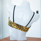Leopard/Black Micro Bandeau Bikini Top- Reversible - FJ SWIM BIKINIS