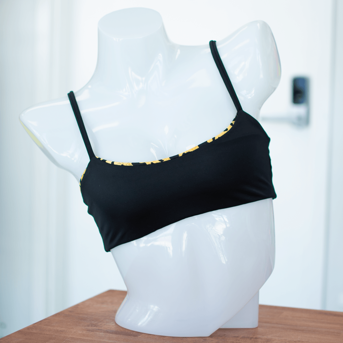 Leopard/Black Alexa Top- Reversible