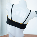 Leopard/Black Micro Bandeau Bikini Top- Reversible - FJ SWIM BIKINIS