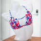 American Dream/Mesh X Back Halter Bikini Top - FJ SWIM BIKINIS