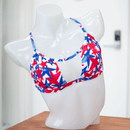 American Dream/Mesh X Back Halter Bikini Top - FJ SWIM BIKINIS